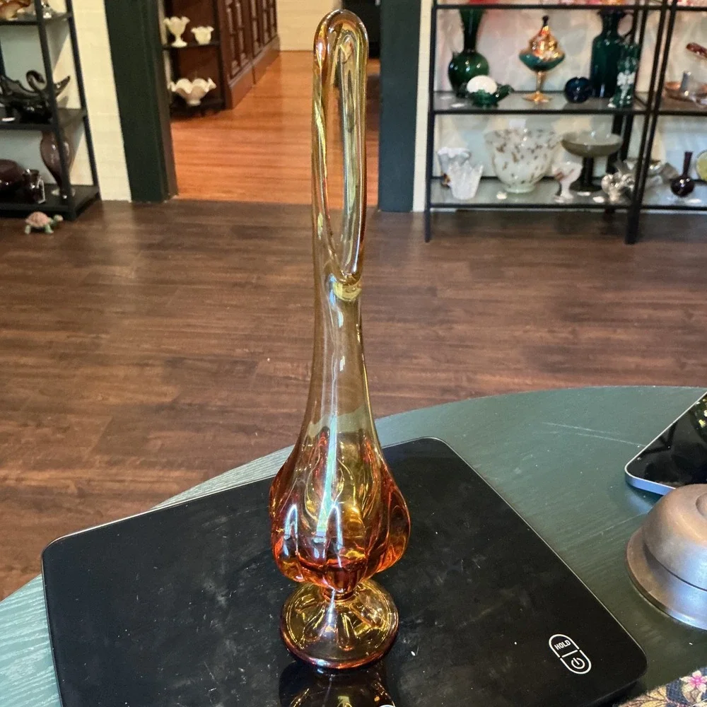 Vintage MCM Viking Glass Six Petal Swung 12